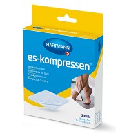 ES-KOMPRESSEN steril 7,5x7,5 cm 8fach 17fädig - 5X2St
