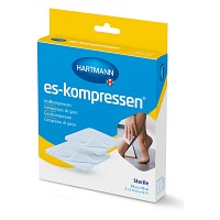 ES-KOMPRESSEN steril 10x10 cm 8fach 17fädig - 5X2St