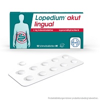 LOPEDIUM akut lingual 2 mg Schmelztabletten - 10St