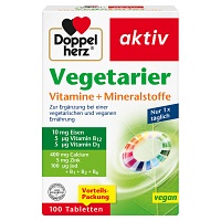 DOPPELHERZ Vegetarier Vitamine+Mineralstoffe aktiv - 100St