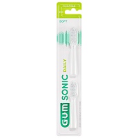 GUM SONIC DAILY Ersatzbürstenköpfe weiß - 2St