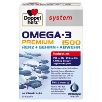 DOPPELHERZ Omega-3 Premium 1500 system Kapseln - 60St