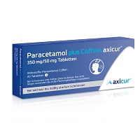 PARACETAMOL plus Coffein axicur 350 mg/50 mg Tabl. - 20St