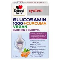 DOPPELHERZ Glucosamin 1000+Curcuma vegan syst.Kps. - 60St