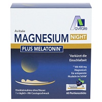 MAGNESIUM NIGHT plus 1 mg Melatonin Direktsticks - 60St
