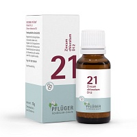 BIOCHEMIE Pflüger 21 Zincum chloratum D 12 Globuli - 15g