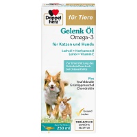 DOPPELHERZ für Tiere Gelenk Öl f.Hunde/Katzen - 250ml