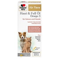 DOPPELHERZ für Tiere Haut&Fell Öl f.Hunde/Katzen - 250ml