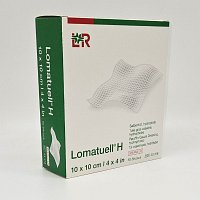 LOMATUELL H Salbentüll 10x10 cm steril - 50St