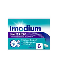IMODIUM akut Duo 2 mg/125 mg Tabletten - 6St