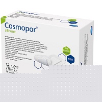 COSMOPOR silicone Wundverband 5x7,2 cm - 10St