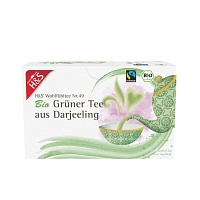 H&S Bio Grüner Tee aus Darjeeling Filterbeutel - 20X2g