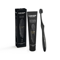 CURASEPT LUXURY WHITENING BLACK Zahnpasta+Zahnbü. - 75ml