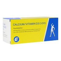 CALCIUM/VITAMIN D3 Evers 600 mg/400 I.E Kautabl. - 100St