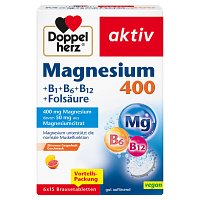 DOPPELHERZ Magnesium 400+B1+B6+B12+Folsäure BTA - 6X15St