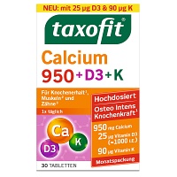 TAXOFIT Calcium 950+D3+K Tabletten - 30St