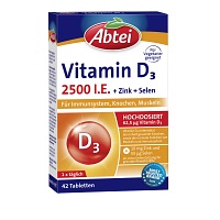 ABTEI Vitamin D3 2500 I.E. Tabletten Titandioxidfr - 42St