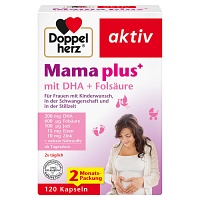 DOPPELHERZ Mama plus mit DHA+Folsäure Kapseln - 120St
