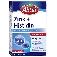 ABTEI Zink+Histidin Tabletten Titandioxidfrei - 30St