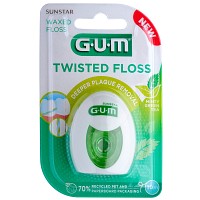 GUM TWISTED FLOSS waxed Zahnseide 50 m - 1St