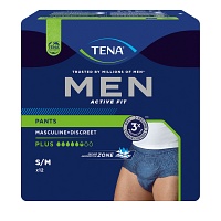 TENA MEN Act.Fit Inkontinenz Pants plus S/M blau - 4X12St