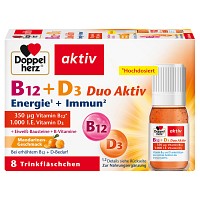 DOPPELHERZ B12+D3 Duo Aktiv Trinkampullen - 8St