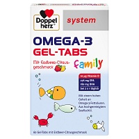 DOPPELHERZ Omega-3 Gel-Tabs family Erdb.Cit.system - 60St