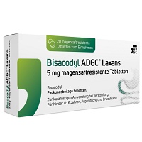 BISACODYL ADGC Laxans 5 mg magensaftres.Tabletten - 20St