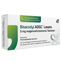 BISACODYL ADGC Laxans 5 mg magensaftres.Tabletten - 40St
