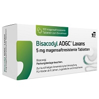 BISACODYL ADGC Laxans 5 mg magensaftres.Tabletten - 100St