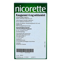 NICORETTE Kaugummi 4 mg whitemint - 105St