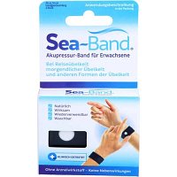 SEA-BAND Akupressurband f.Erwachsene schwarz - 2St