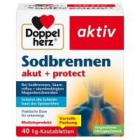 DOPPELHERZ Sodbrennen akut+protect Kautabletten - 40St