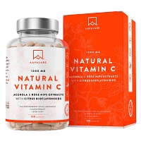 AAVALABS Vitamin C Acerola Camu-Camu Hagebutte Kps - 180St