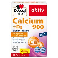 DOPPELHERZ Calcium 900+D3 Tabletten - 80St