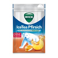 WICK IceTea Pfirsich Bonbons o.Zucker - 72g