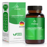 CALCIUMCITRAT 1000 mg Kalzium hochdosiert Kapseln - 90St