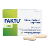 FAKTU lind Hämorrhoidenzäpfchen - 25St