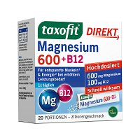 TAXOFIT Magnesium 600+B12 Direkt Granulat - 20St