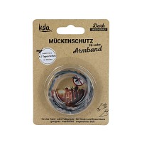 MÜCKENSCHUTZ Armband PU-Leder mischgrau KDA - 1St