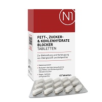 N1 Fett- Zucker- & Kohlenhydrate Blocker Tabletten - 45St
