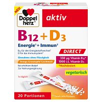 DOPPELHERZ B12+D3 DIRECT Pellets - 20St