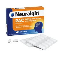 NEURALGIN PAC bei Kopfschmerzen und Migräne Tabl. - 20St