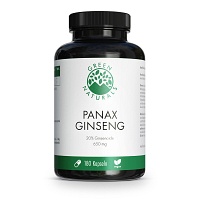GREEN NATURALS Panax Ginseng hochdos.vegan Kapseln - 180St