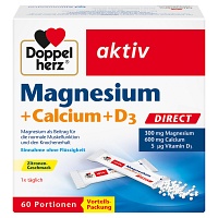 DOPPELHERZ Magnesium+Calcium+D3 DIRECT Pellets - 60St