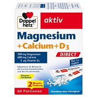 DOPPELHERZ Magnesium+Calcium+D3 DIRECT Pellets - 60St