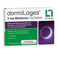 DORMILOGES 3 mg Melatonin plus Tryptophan Filmtab. - 30St