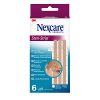NEXCARE Steri-Strip Wundverschl.Str.6x75mm hellbr. - 6St