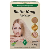 BIOTIN 10 mg hochdosiert vegan Tabletten - 240St