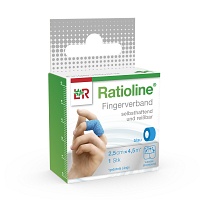 RATIOLINE selbsthaft.Fingerv.2,5cmx4,5m blau - 1St